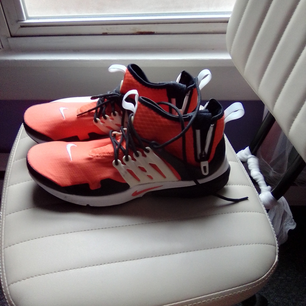Nike Orange and Black Sneakers